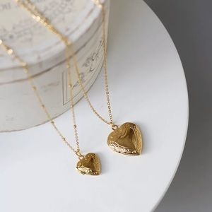 Lock Heart Necklace- Water and Tarnish Resistant